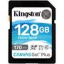 Imagem de Cartão memória kingston sd xc 128gb canvas go plus 170mb/s