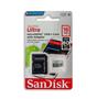 Imagem de Cartão Memória Micro Sdxc Sandisk 16gb Ultra Com Adaptador