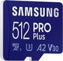 Imagem de Cartão Memória Microsd Samsung 512Gb 160Mbs Com Adaptador Sd
