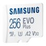 Imagem de Cartão Memória Samsung 256Gb Microsd Evo Plus 130Mbs E Adapt