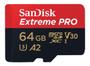 Imagem de Cartão Memória Sandisk Extreme Pro 64Gb+Adaptador +Embalagem