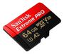 Imagem de Cartão memória sandisk extreme pro micro sd xc 64gb 200mb/s