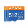 Imagem de Cartao Micro Sd 512Gb Adata Class 10 Uhs-I V10 Com Adaptador