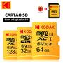 Imagem de Cartão Micro SD Kodak (128GB, 64GB, 32GB, 256GB) - Classe 10, V30, U3