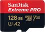 Imagem de Cartao Micro Sd Sandisk Extreme Pro 128gb 200mbs Para Câmeras, Drone, Notebook, Nintendo Switch, Games, Celular, Tablet com Adaptador
