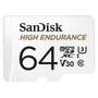 Imagem de Cartão microSD SanDisk High Endurance 64GB para vídeo