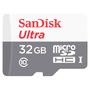 Imagem de Cartão MicroSD SanDisk Ultra MicroSDHC UHS-I, 32GB, com Adaptador - SDSQUNR-032G-GN3MA