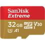Imagem de Cartão MicroSDHC 32GB Sandisk Extreme 100mb/s 4K UHS-I / V30 / U3 / A1 Classe 10