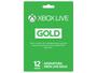 Imagem de Cartão Microsoft Xbox Live Gold 12 meses