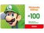Imagem de Cartão Presente Digital Nintendo R$100,00 Ecash Brazil