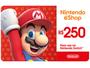 Imagem de Cartão Presente Digital Nintendo R$250,00 Ecash Brazil