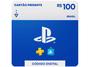 Cartão Presente Digital PlayStation Store R$ 100,00 Sony PlayStation Imagem de Cartão Presente Digital PlayStation Store R$ 100,00 Sony PlayStation
