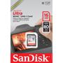 Imagem de Cartão SDHC 16GB Sandisk Ultra Classe 10, 80mb/s (320x)