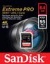Imagem de Cartão SDXC 64Gb SanDisk Extreme Pro 95MB/s Classe 10 UHS-I U3 4K