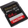 Imagem de Cartão SDXC SanDisk 64Gb Extreme PRO 4K 200Mb/s UHS-I V30 U3