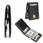Imagem de Carteira Masculina Minimalista Fina Clip Dinheiro Porta Cartão Com Bloqueio RFID