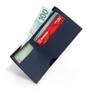 Imagem de Carteira Masculina Porta Cartão Dinheiro Documento Pequena Modelo Slim Compacta Básica Lisa Macia