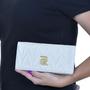 Imagem de Carteira Pequena Feminina Mini Bag Matelassê Elegante Branca