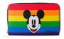 Imagem de Carteira Retangular Mickey Mouse Arco-íris 10x20cm Disney