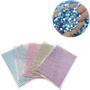 Imagem de Cartela Adesivo Strass, Strass Adesivo 3mm, Kit De 3 Cartelas Adesivas 2520 Pedras De Decoração - Várias Cores