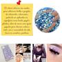 Imagem de Cartela Adesivo Strass, Strass Adesivo 3mm, Kit De 3 Cartelas Adesivas 2520 Pedras De Decoração - Várias Cores