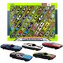 Imagem de Cartela com 32 Mini Carrinhos Infantil Roda Livre Hot Cars