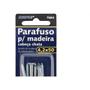 Imagem de Cartela Parafuso Madeira Brasfort Cabeca Chata Fenda 4,2X50 Cartela Com 6 Pecas 7684