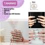 Imagem de Cartela Strass Chaton 3mm, Cartela Com 840 Unidades, Strass Meia Pérola Adesivo, Strass Chaton Nacarado, Strass 3mm
