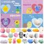 Imagem de Cartões Comemorativos de Dia dos Namorados com 28 Brinquedos Mochi Squishies