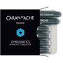 Imagem de Cartucho Caneta Tinteiro com 6 unidades Chromatics Turquoise Hypnotic Caran D'Ache 8021.191