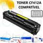 Imagem de Cartucho de Toner CF412A 412A para  M452dw M452dn M477fdw M477fnw Compatível Amarelo