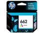 Imagem de Cartucho Genuino 662 Colorido Cz104ab  Deskjet 1015 2516 2546 3516 3546 4645 2510 2540 2ml