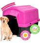 Imagem de Casa 5 casinha de cachorro grande porte alvorada superinjet desmontavel resistente confortavel-rosa