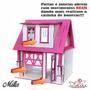 Imagem de Casa Bonecas Escala Barbie Com Garagem Milla Sonhos Darama