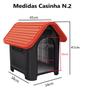 Imagem de Casa Cachorro Plástica Desmontável Dog Home N2 Vermelho