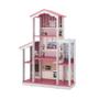 Imagem de Casa Casinha de Bonecas Infantil Cosmo 8 Cômodos MDF/MDP Rosa/Branco G50 - Encantum