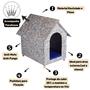 Imagem de Casa/casinha para cachorro madeira ecológica durável e resistente modelo Desmontável Nº3