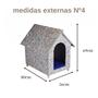 Imagem de Casa/casinha para cachorro madeira ecológica durável e resistente modelo Desmontável Nº4