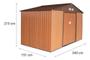 Imagem de Casa Container De Aco Para Jardim Importado 191x340x210cm