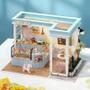 Imagem de Casa de Boneca de Madeira em Miniatura 3D DIY - Kit de Quebra-Cabeça para Montar