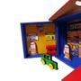 Imagem de Casa Maleta Postinho Hot Wheels Brinquedo Infantil Em Mdf