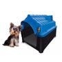 Imagem de Casa Para Cachorro Gato Porte N2 Pequeno Resistente Azul