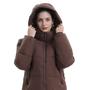 Imagem de Casaco acolchoado de inverno PUFFIT feminino cortado com capuz removível