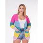 Imagem de Casaco Barbie Blusa Tricô Cardigan Tricô Moda Blogueirinha