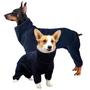 Imagem de Casaco de Inverno para Cães ROZKITCH - Fleece Macio Azul - Tamanho 2XS