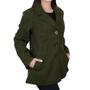 Imagem de Casaco Feminino Facinelli City Lady Verde Militar Plus Size - 618003