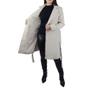 Imagem de Casaco Feminino Safira Longo Peluciado Bege Off White SF2307