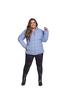 Imagem de Casaco Jaqueta Feminina Puffer Plus Size Forrada Pele Capuz