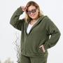 Imagem de Casaco Plus Size Plush Peluciado Confort Casual P/Frio Feminino 20324A