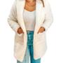 Imagem de Casaco Teddy Feminino Preto Branco Bege Blusa de Frio Feminina Pelinho Jaqueta Ted Moda Inverno Blogueira